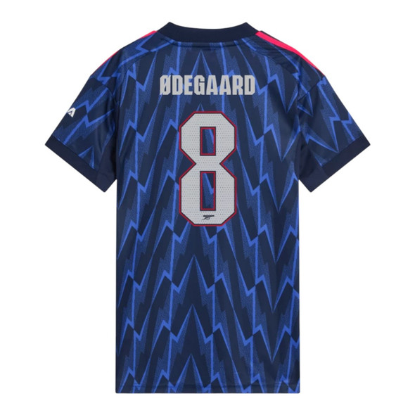 ØDEGAARD #8 Arsenal 25/26 Women's Away Shirt - Arsenal Font