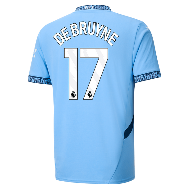 DE BRUYNE #17 Manchester City 24/25 Stadium Men's Home Shirt - PL Font