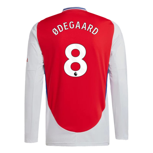 ØDEGAARD #8 Arsenal 24/25 Men's Home Long Sleeve Shirt - PL Font