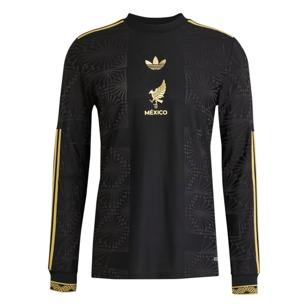Mexico 2025 Men's Gold Long Sleeve Shirt