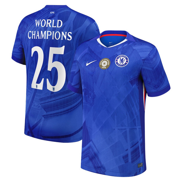 WORLD CHAMPIONS #25 Chelsea 25/26 Stadium Men's Home Shirt