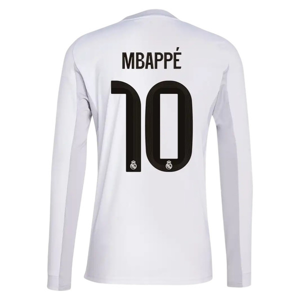 MBAPPÉ #10 Real Madrid 25/26 Men's Home Long Sleeve Shirt