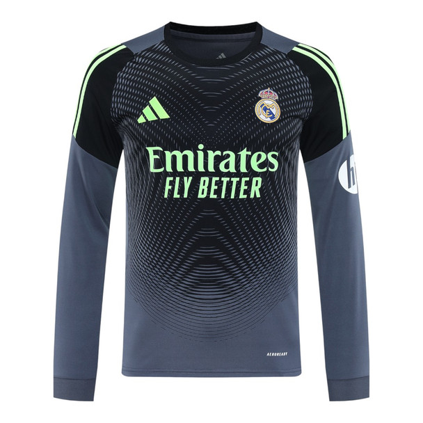 Real Madrid 25/26 Men's Gray Goalkeeper Long Sleeve Shirt