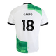 GAKPO #18 Liverpool 23/24 Stadium Men's Away Shirt - PL Font