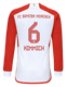 KIMMICH #6 Bayern Munich 23/24 Men's Home Long Sleeve Shirt