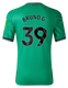 BRUNO G. #39 Newcastle United 23/24 Stadium Men's Away Shirt - PL Font