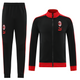 AC Milan 23/24 Men's Black-Red Long Zip Jacket