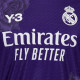 Real Madrid Y-3 23/24 Kid's Fourth Purple Shirt and Shorts
