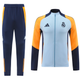 Real Madrid 24/25 Men's Light Blue Long Zip Jacket