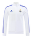 Real Madrid 24/25 Men's White Long Zip Jacket