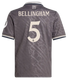 BELLINGHAM #5 Real Madrid 24/25 Kid's Third Shirt and Shorts