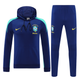 Brazil 24/25 Men's Navy Hoodie Tracksuit