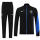 Chelsea 24/25 Men's Black-Blue Long Zip Jacket