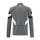 Real Madrid 25/26 Men's Gray Long Zip Windbreaker