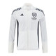 Arsenal 25/26 Men's White Long Zip Windbreaker