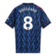 ØDEGAARD #8 Arsenal 25/26 Stadium Men's Away Shirt - PL Font