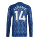 GYÖKERES #14 Arsenal 25/26 Men's Away Long Sleeve Shirt - PL Font