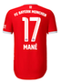MANÉ #17 Bayern Munich 22/23 Authentic Men's Home Shirt