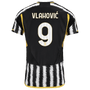 VLAHOVIĆ #9 Juventus 23/24 Authentic Men's Home Shirt