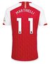 MARTINELLI #11 Arsenal 23/24 Stadium Men's Home Shirt - PL Font