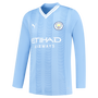 FODEN #47 Manchester City 23/24 Men's Home Long Sleeve Shirt - Man City Font