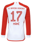 MANÉ #17 Bayern Munich 23/24 Men's Home Long Sleeve Shirt