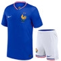 France 2024 Kid's Home Shirt and Shorts