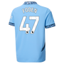 FODEN #47 Manchester City 24/25 Kid's Home Shirt and Shorts - PL Font
