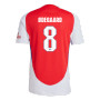 ØDEGAARD #8 Arsenal 24/25 Authentic Men's Home Shirt - Arsenal Font