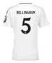 BELLINGHAM #5 Real Madrid 24/25 Women's Home Shirt