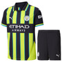 FODEN #47 Manchester City 24/25 Kid's Away Shirt and Shorts - Man City Font