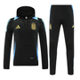 Argentina 24/25 Men's Black Hoodie Tracksuit