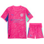 Manchester City 25/26 Kid's Pink Goalkeeper Mini-Kit