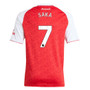 SAKA #7 Arsenal 25/26 Kid's Home Mini-Kit - PL Font