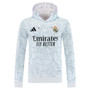 Real Madrid 25/26 Men's Gray Pre-Match Hoodie Tracksuit