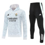 Real Madrid 25/26 Men's Gray Pre-Match Hoodie Tracksuit