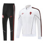 AC Milan 25/26 Men's White Long Zip Jacket