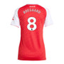 ØDEGAARD #8 Arsenal 25/26 Women's Home Shirt - PL Font