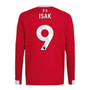 ISAK #9 Liverpool 25/26 Men's Home Long Sleeve Shirt - PL Font