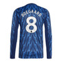ØDEGAARD #8 Arsenal 25/26 Men's Away Long Sleeve Shirt - PL Font