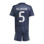 BELLINGHAM #5 Real Madrid 25/26 Kid's Away Mini-Kit