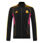 AS Roma 25/26 Men's Black Long Zip Jacket
