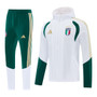 Italy 2026 Men's White Long Zip Windbreaker