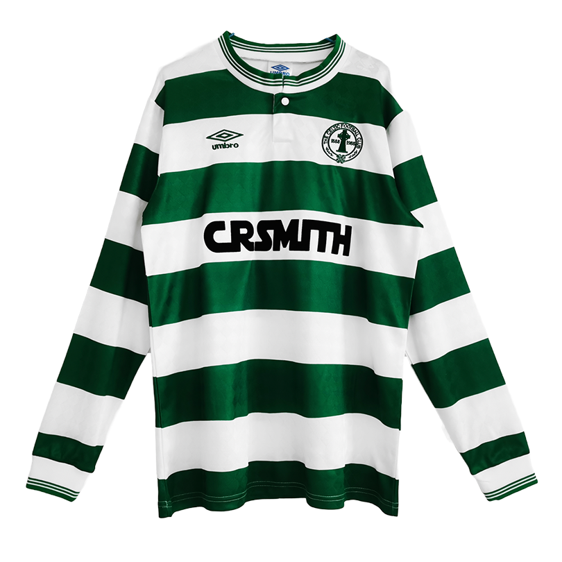 Celtic 87/88 Men's Home Retro Long Sleeve Shirt