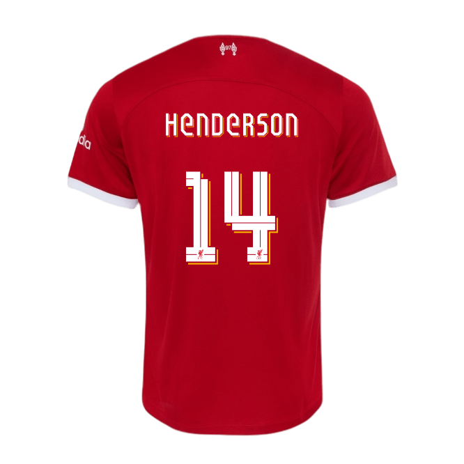 HENDERSON #14 Liverpool 23/24 Authentic Men's Home Shirt - LFC Font