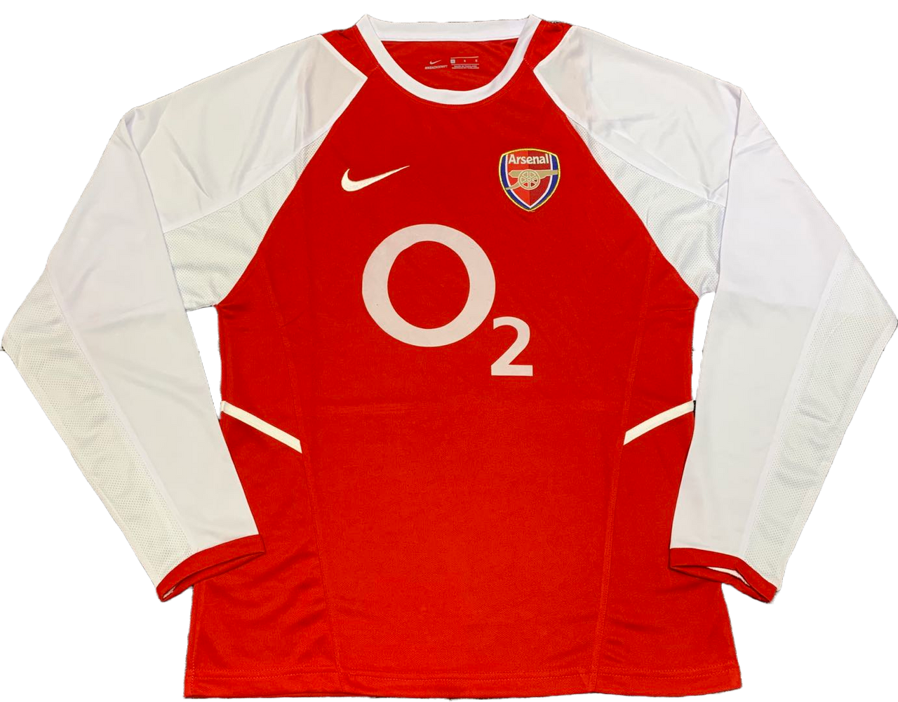 Arsenal 02/04 Men's Home Retro Long Sleeve Shirt