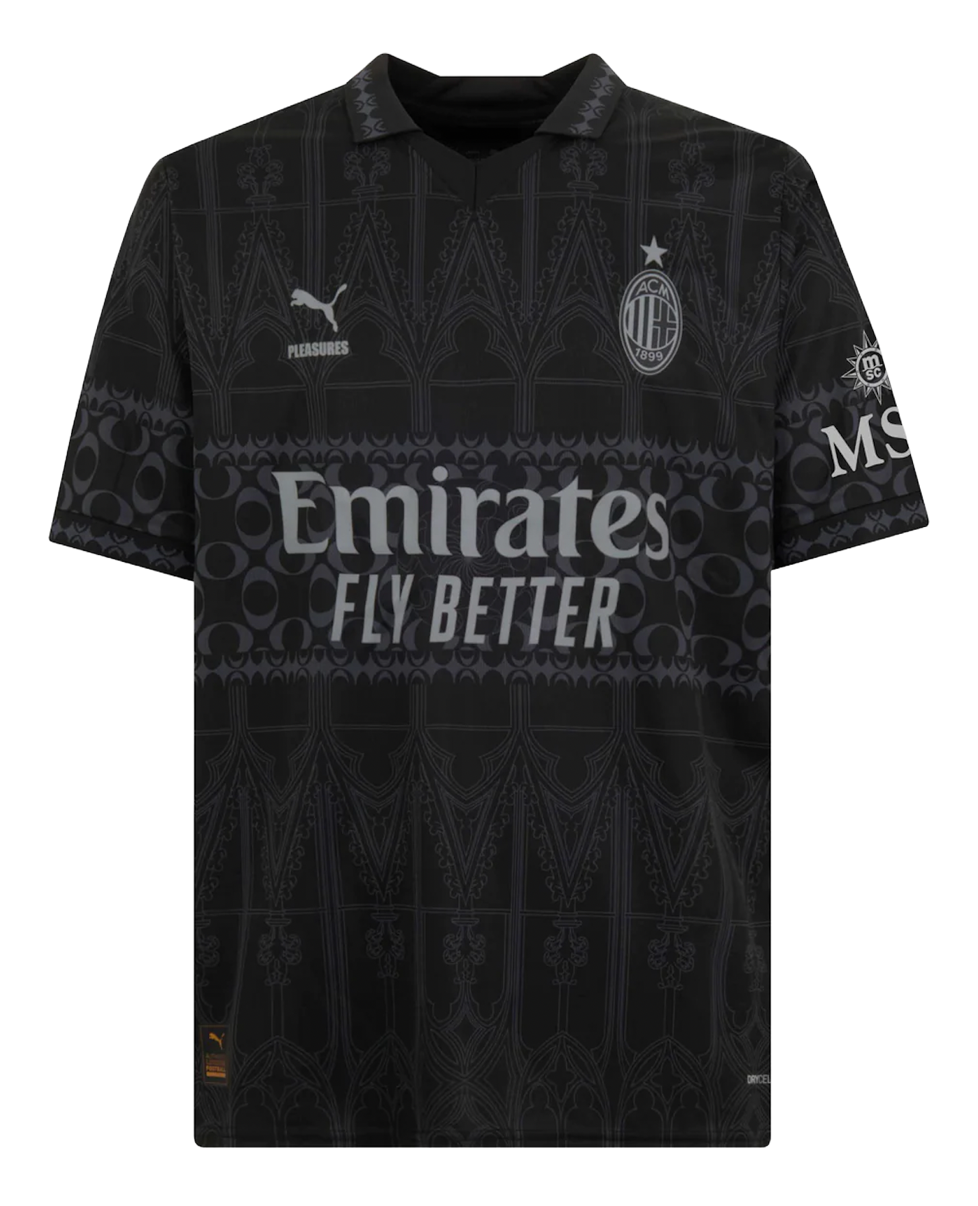 AC Milan X Pleasures 23/24 Stadium Men's Dark Shirt