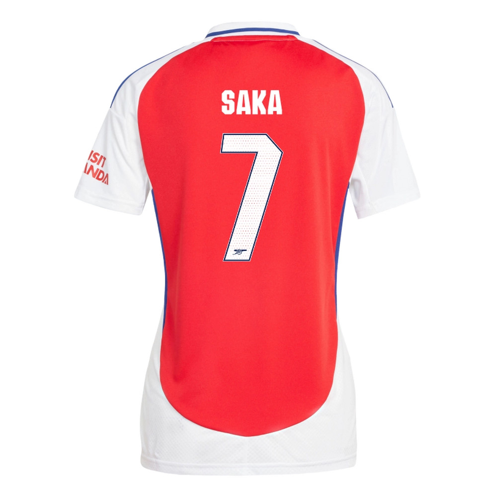SAKA #7 Arsenal 24/25 Women's Home Shirt - Arsenal Font
