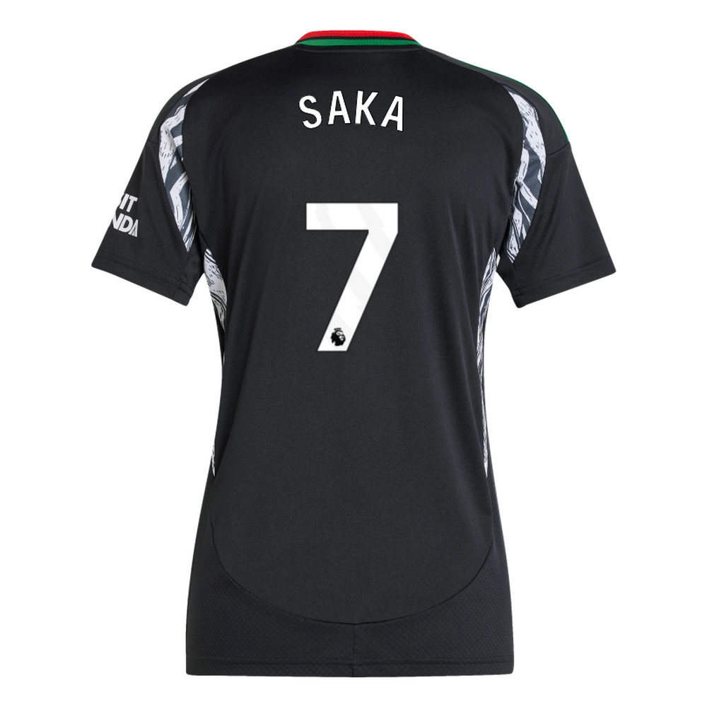 SAKA #7 Arsenal 24/25 Women's Away Shirt - PL Font