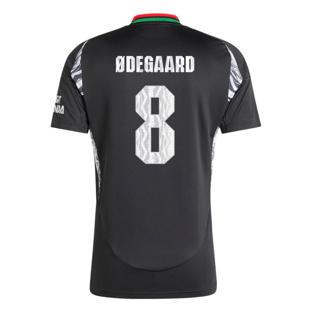 ØDEGAARD #8 Arsenal 24/25 Stadium Men's Away Shirt - Arsenal Font